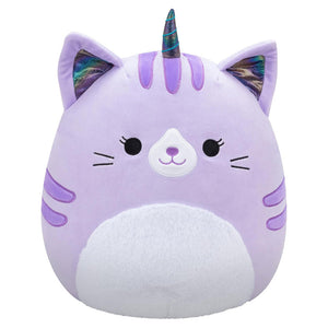 Analea Purple Tabby Caticorn with Fuzzy White Belly 14-Inch