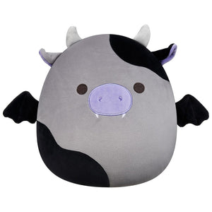 Bridgette Grey and Black Cow Bat 12-Inch