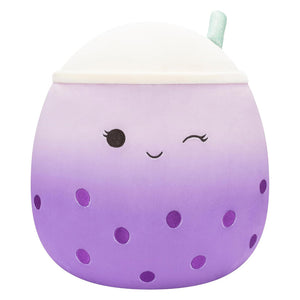 Poplina Purple Boba Tea With Blue Straw 12-Inch